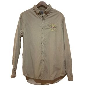 Polo Ralph Lauren Shirt Mens M Corduroy Button Down PRL NYC Bleecker‎ 381 Preppy
